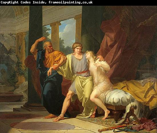 Baron Jean-Baptiste Regnault Socrates Tears Alcibiades from the Embrace of Sensual Pleasure